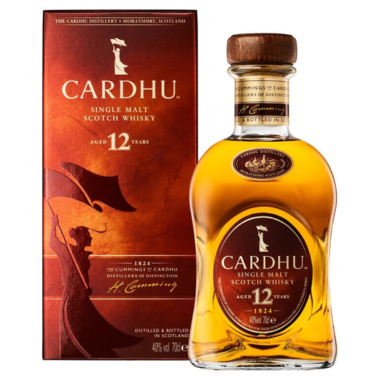 Cardhu 12 Year Old Single Malt Scotch Whisky 70cl Giftpack With 2 Glasses
